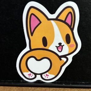 CUTE CORGI BUTT STICKER